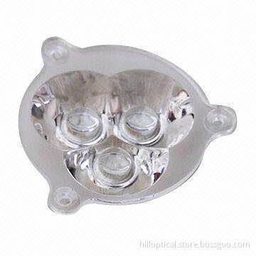 3-in-1 LED optical lens, 34mm, with 38 and 60°